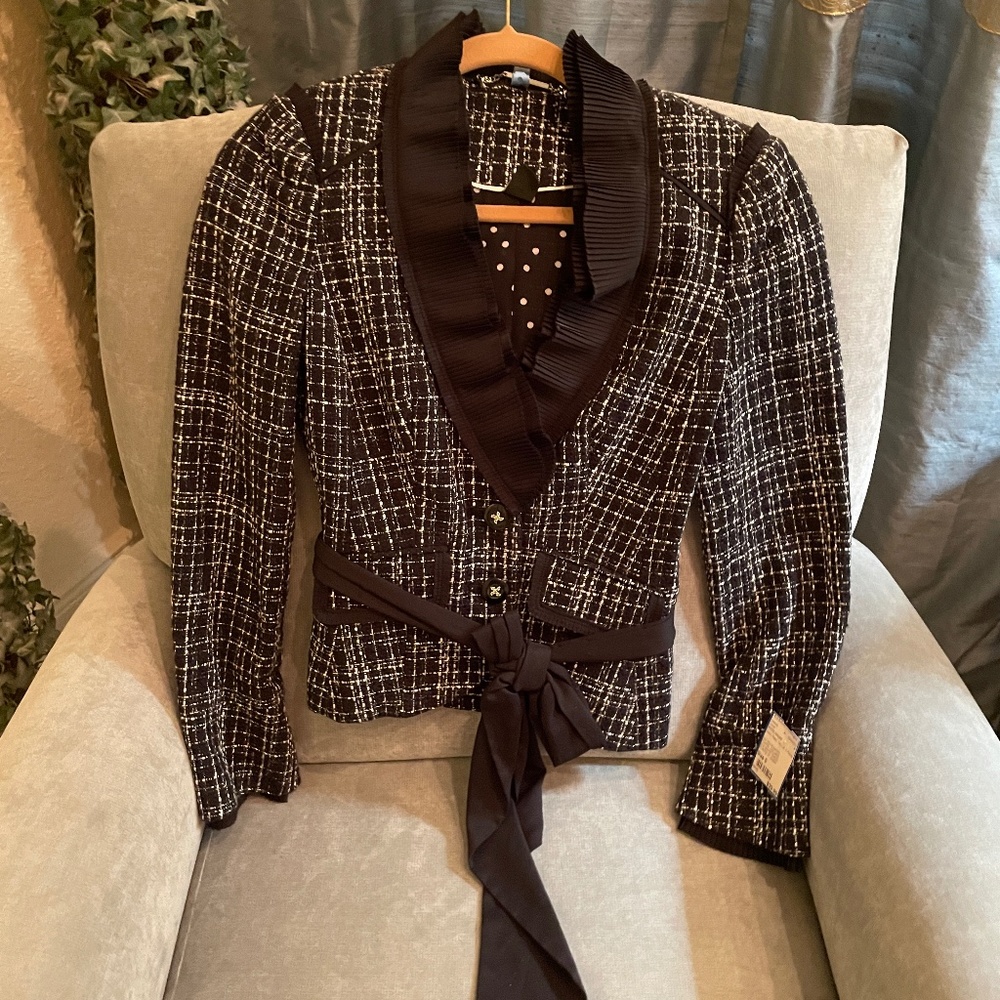 Women's Coat | White House | Size: 0 | Black